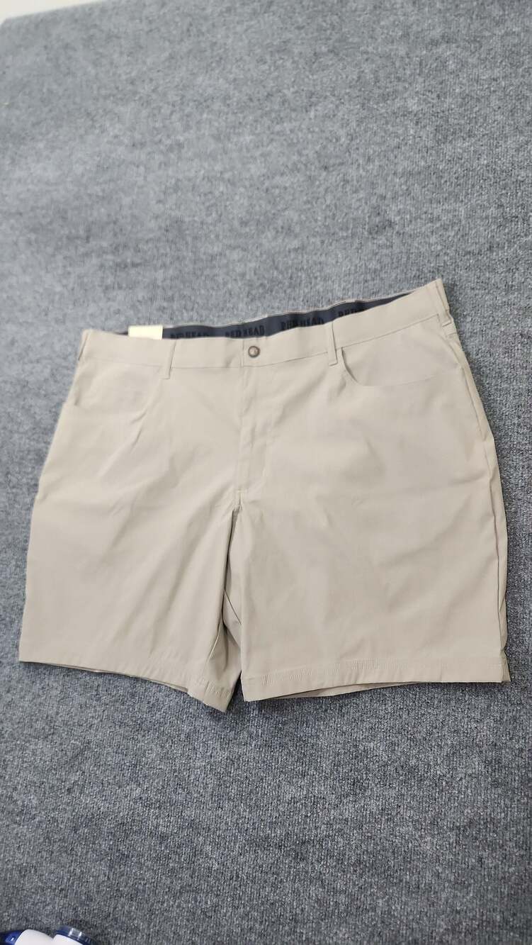 RedHead Performance Flat Front Tech Shorts Size 42 Stone